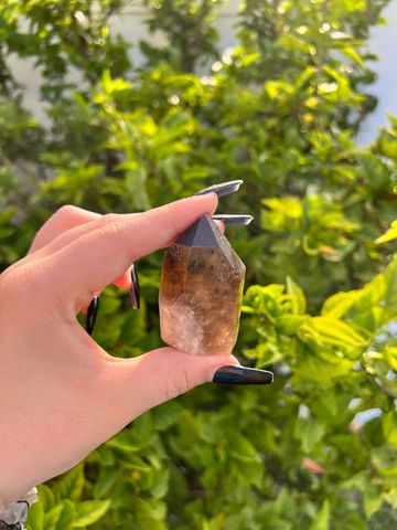 Smoky quartz points